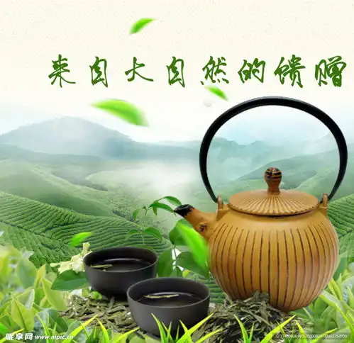 日照绿茶普洱花茶设计图淘宝装修模板淘宝界面设计