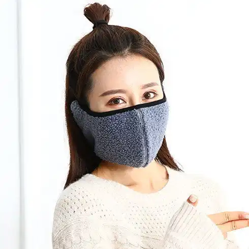 面罩女冬款全脸护耳加厚加绒头戴防寒防雾霾口罩男秋冬季耳罩一体,一品好特惠